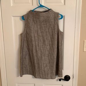 Sleeveless funnel neck top